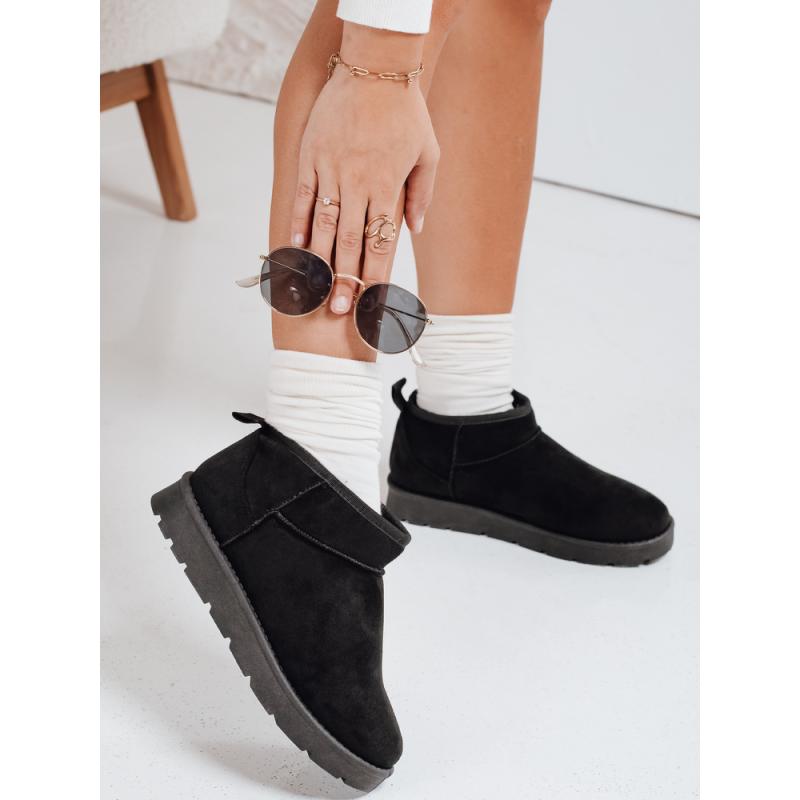 Dámské sněhové boty na platformě černé