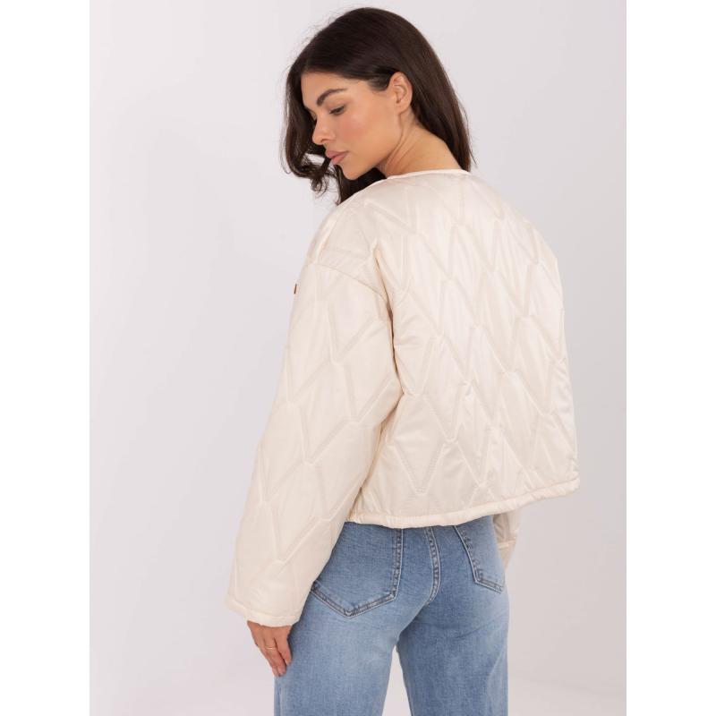 Világosbézs kabát kerek nyakkivágással RUE PARIS