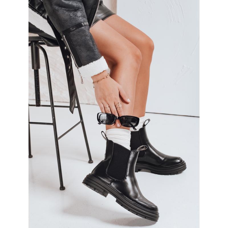 Dámské kotníkové boty LUXIBOOTS na platformě, černé