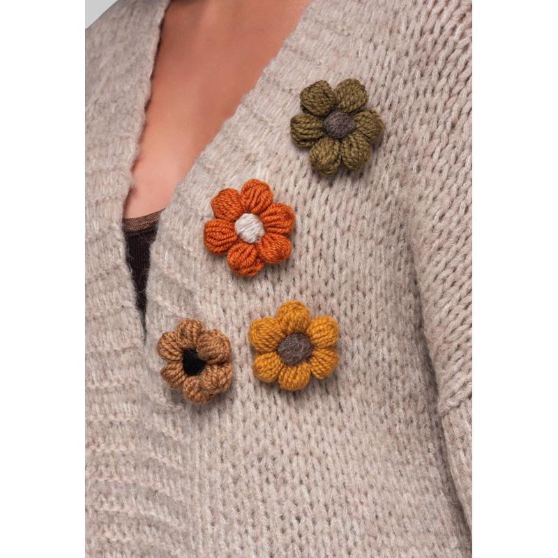 Női pulóver LW-SWCD-0101 világos bézs