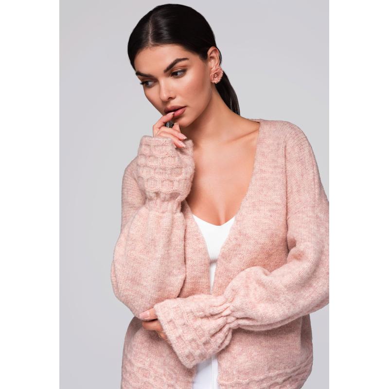 Női pulóver LW-SWCD-0103 - rózsaszín