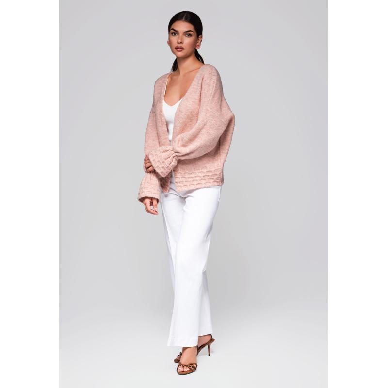Női pulóver LW-SWCD-0103 - rózsaszín