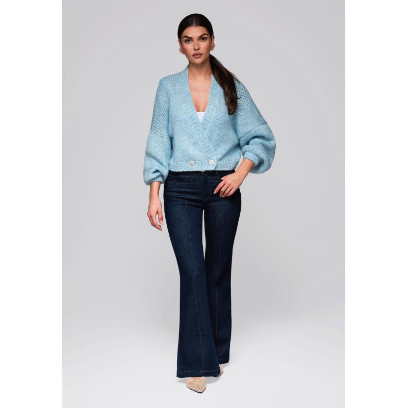 Dámský svetr LW-SWCD-0105 – světle modrý