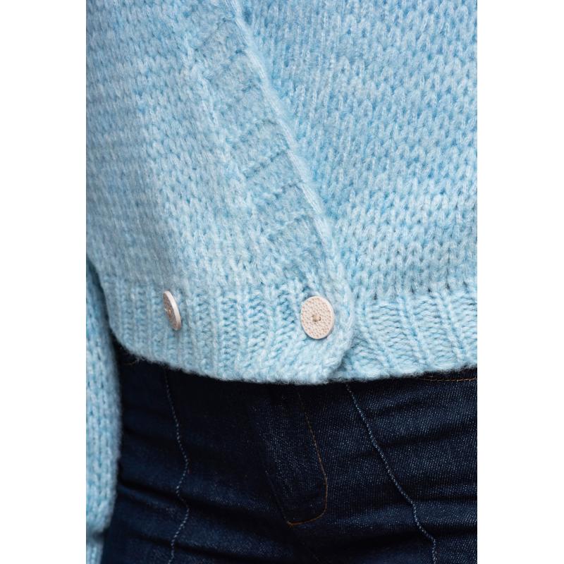 Dámský svetr LW-SWCD-0105 – světle modrý