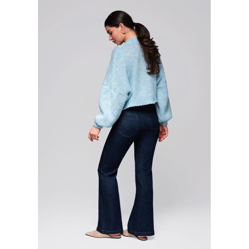 Dámský svetr LW-SWCD-0105 – světle modrý