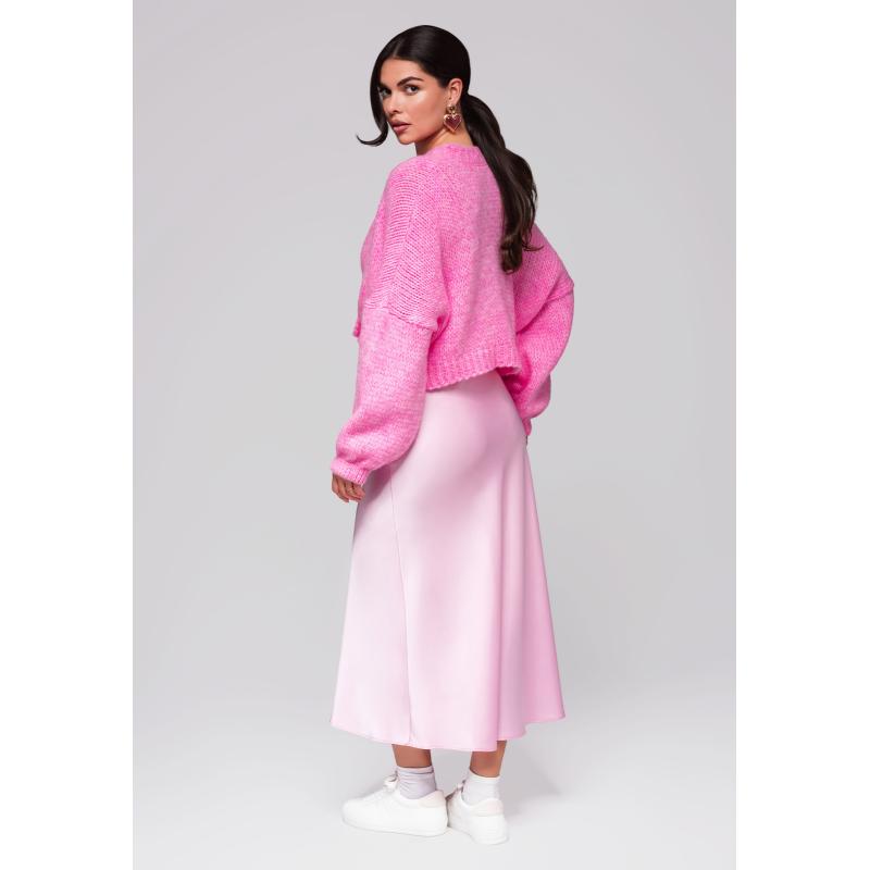 Női pulóver LW-SWCD-0105 - rózsaszín