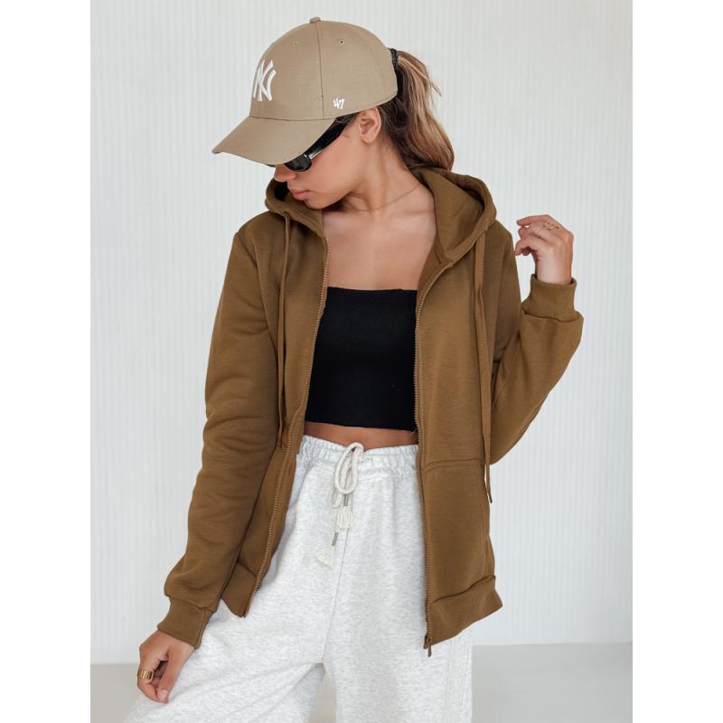 Dámska mikina VICTORIA, hnedá BY1392