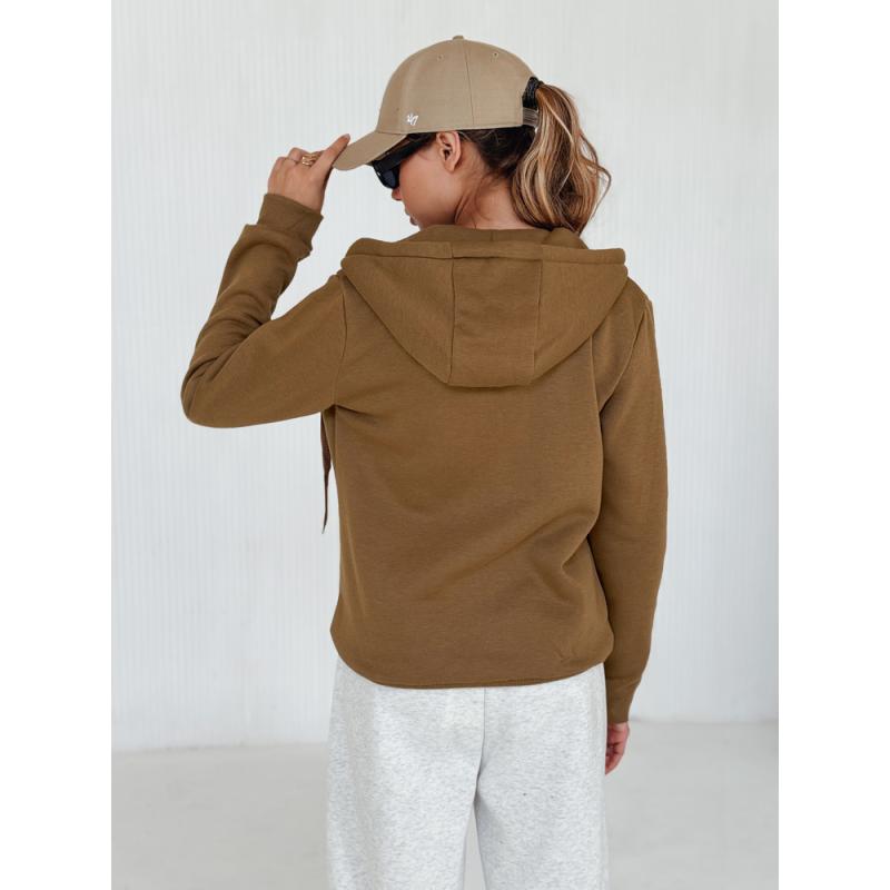 Dámska mikina VICTORIA, hnedá BY1392