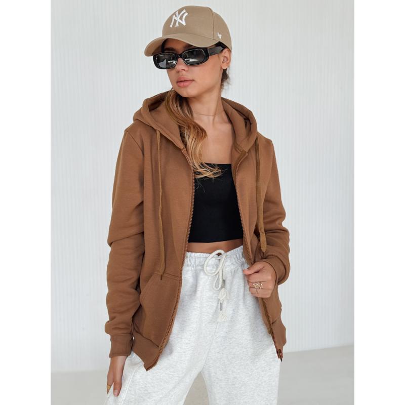 Dámska mikina VICTORIA, hnedá BY1396