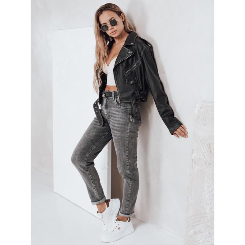 Női mom fit farmer, szürke