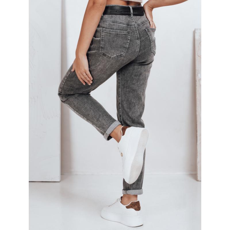 Női mom fit farmer, szürke