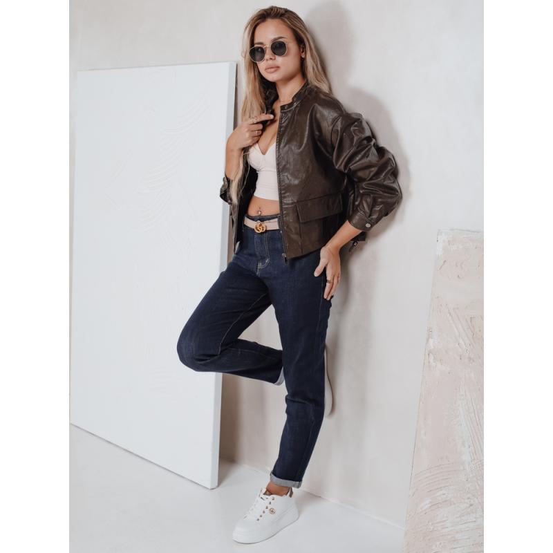 Dámské džíny mom fit, tmavě modré