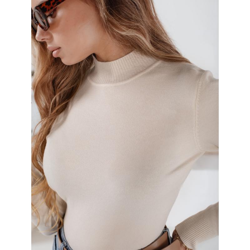 Dámska roláková mikina TARLENA, ecru