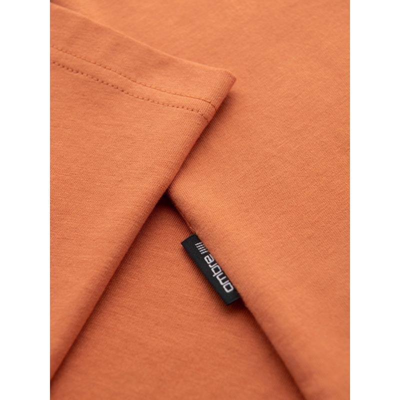 Pánske bavlnené tričko s potlačenou vreckou – tmavo olivové V1 OM-TSPT-0227