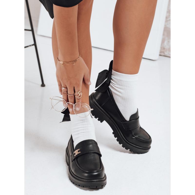 Dámske čierne mokasíny