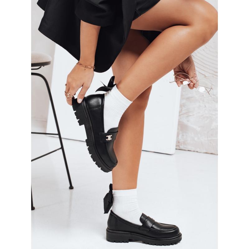 Dámske čierne mokasíny