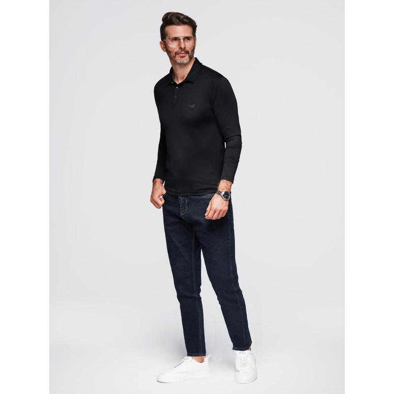 Férfi pamut póló nyomtatott zsebbel – világosszürke V2 OM-TSPT-0227