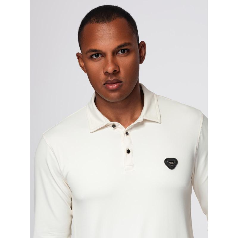 Férfi pamut póló nyomtatott zsebbel – narancssárga V3 OM-TSPT-0227