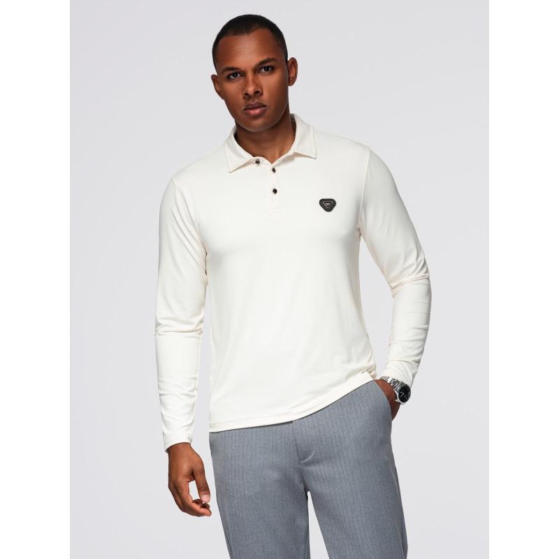 Férfi pamut póló nyomtatott zsebbel – narancssárga V3 OM-TSPT-0227