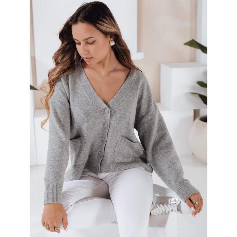 Dámska vesta SORELIE, farba šedá