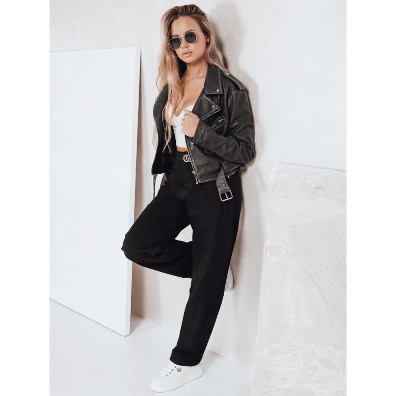 Dámské široké džíny černé