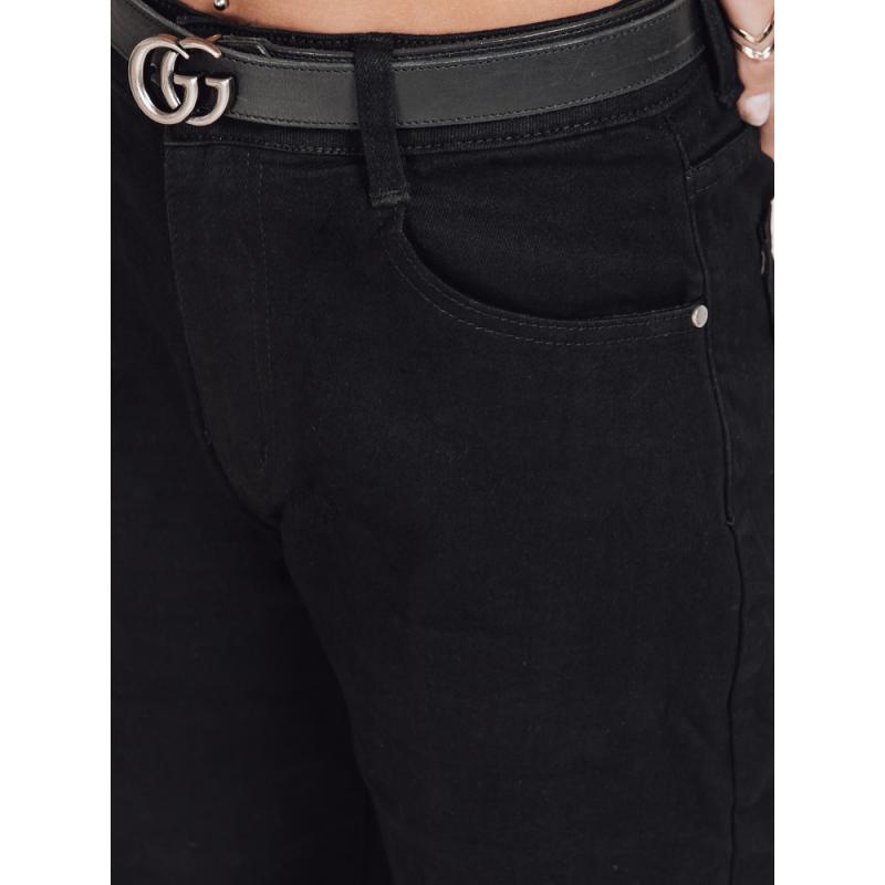 Dámské široké džíny černé