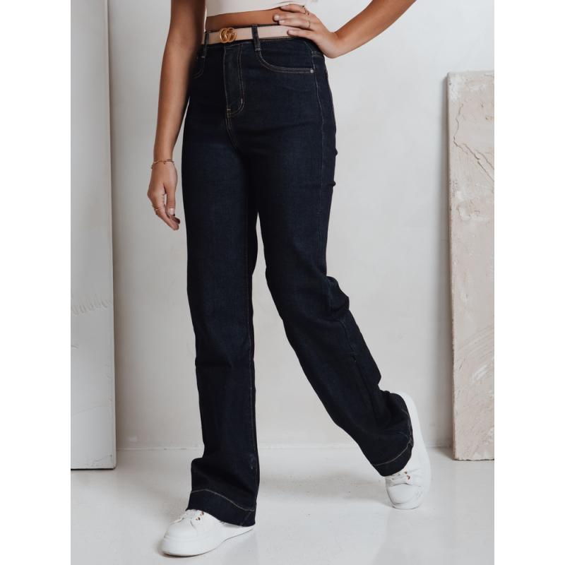 Női széles szárú farmer, kék