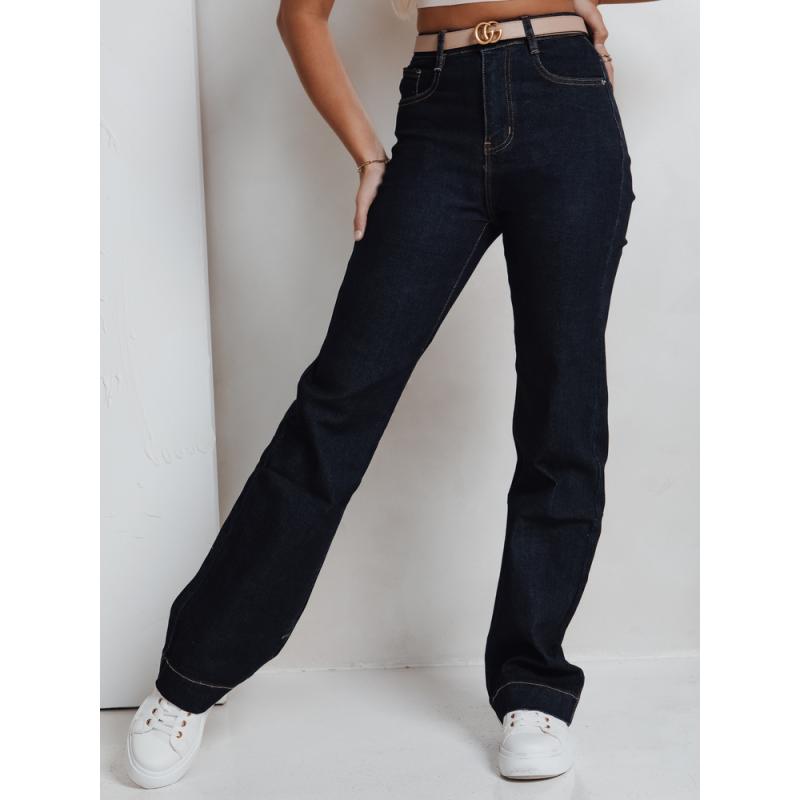 Női széles szárú farmer, kék