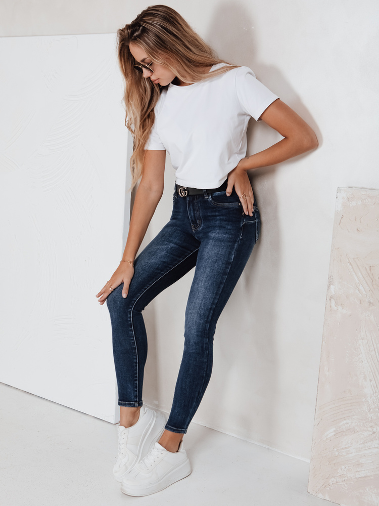 Dámske skinny džínsy, modré