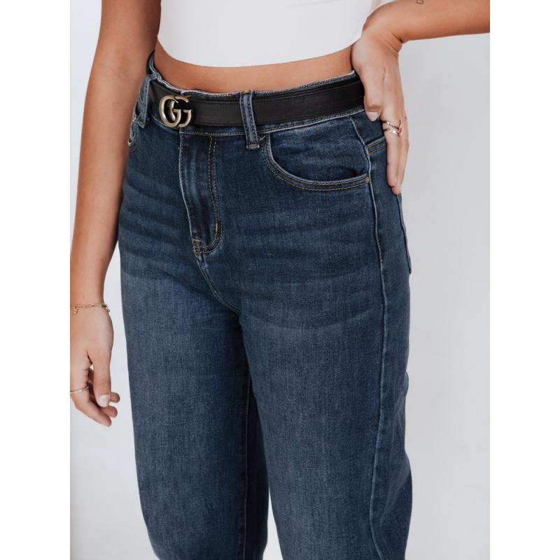 Női széles szárú farmer, kék