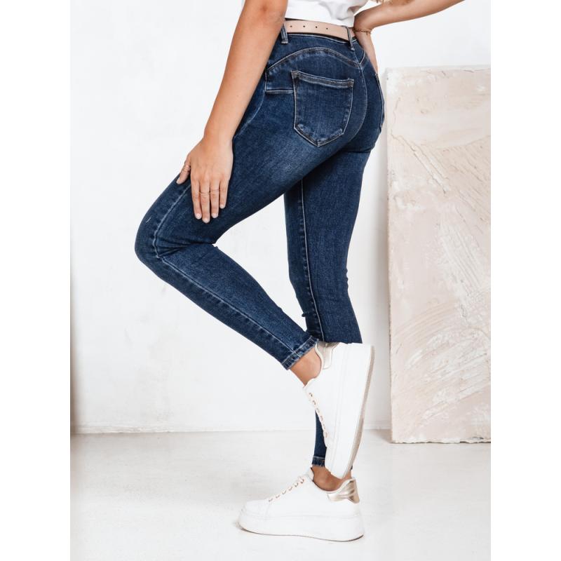 Női magas derekú skinny farmer, kék