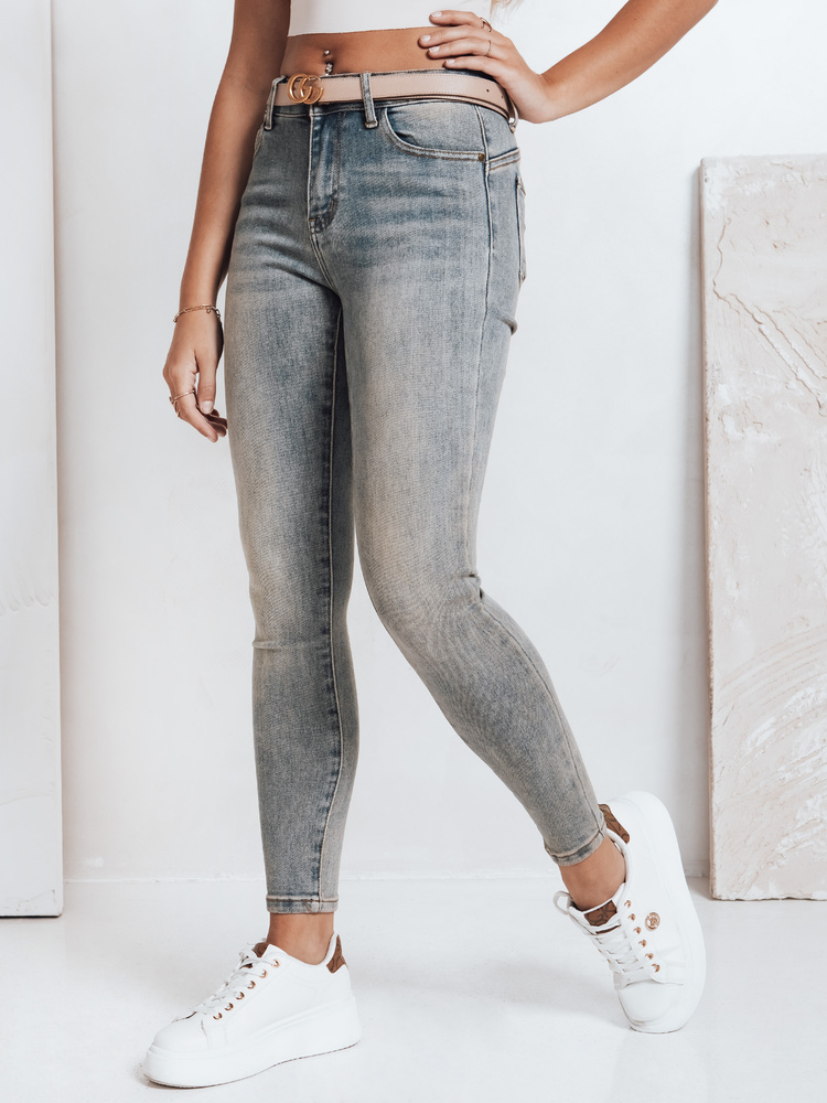 Dámske push-up skinny džínsy, modré