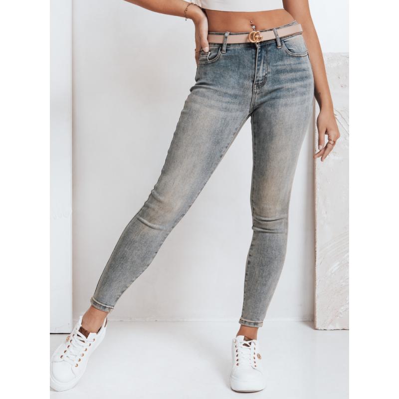 Női push-up skinny farmer, kék