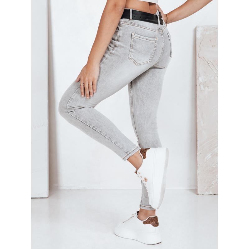 Dámské úzké džíny, šedé