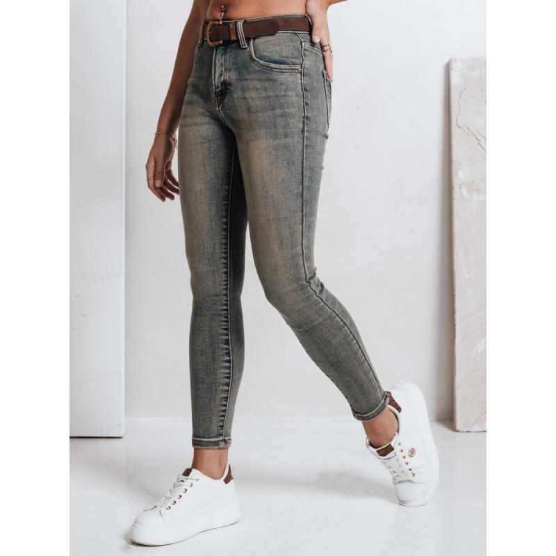 Női skinny farmer övvel, kék