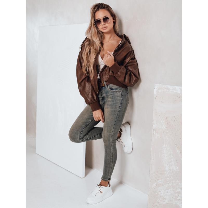 Női skinny farmer övvel, kék