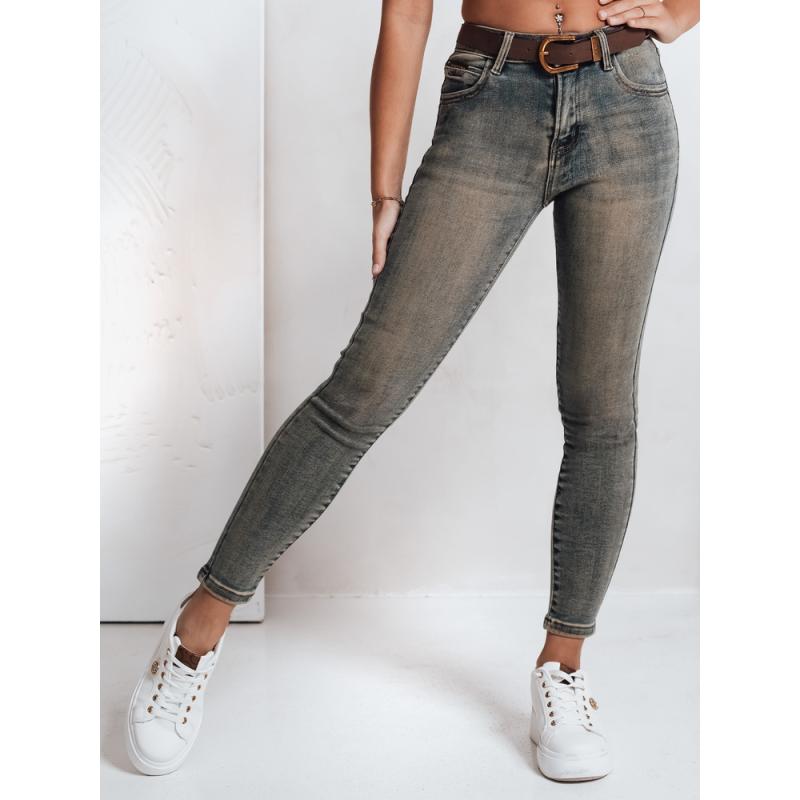 Női skinny farmer övvel, kék