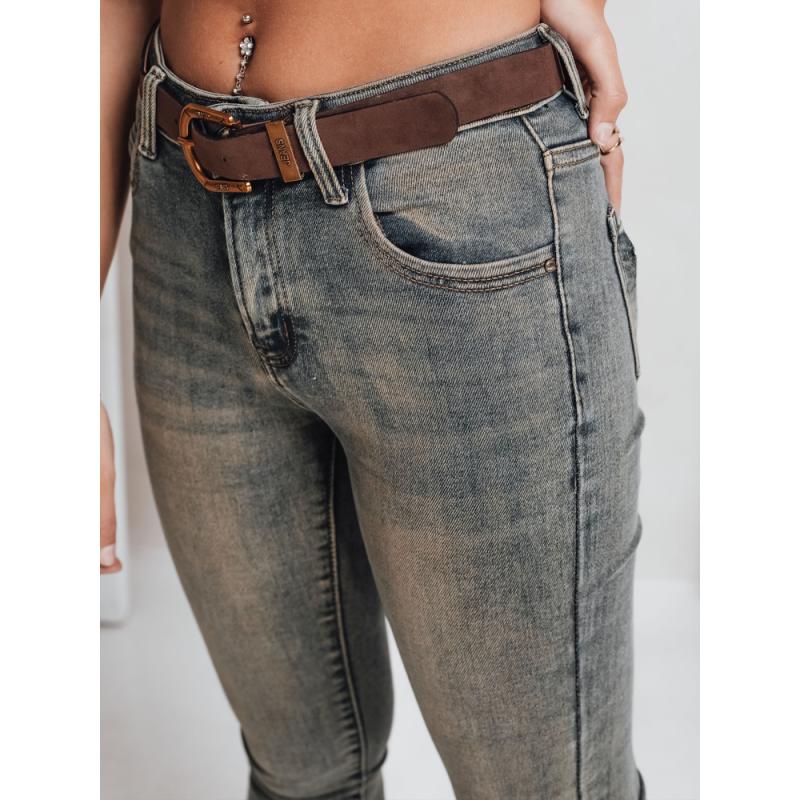 Női skinny farmer övvel, kék