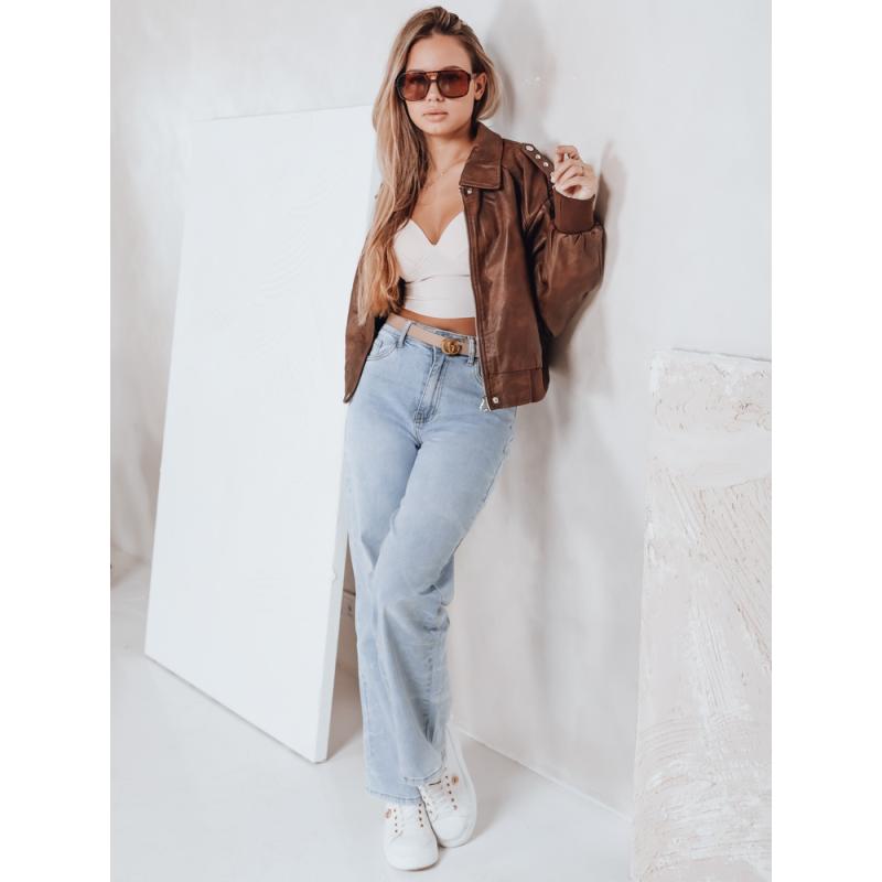 Női széles szárú farmer, kék