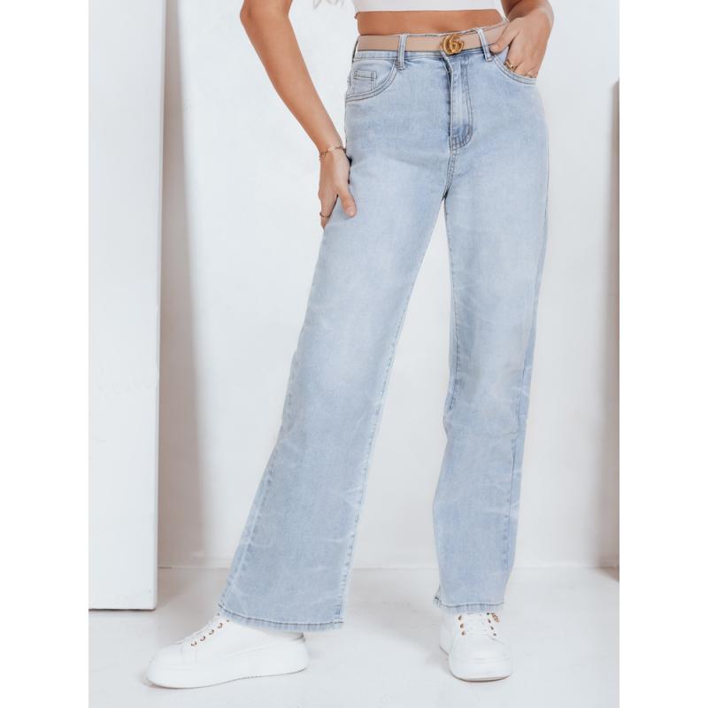 Női széles szárú farmer, kék