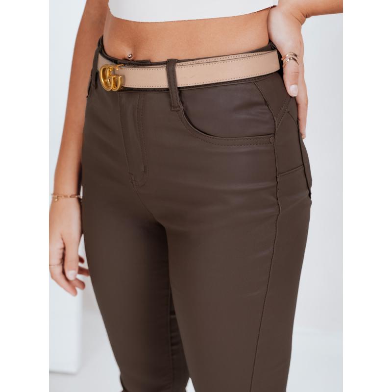 Női viaszos nadrág barna