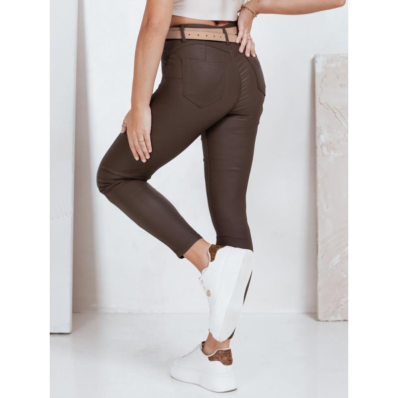 Női viaszos nadrág barna