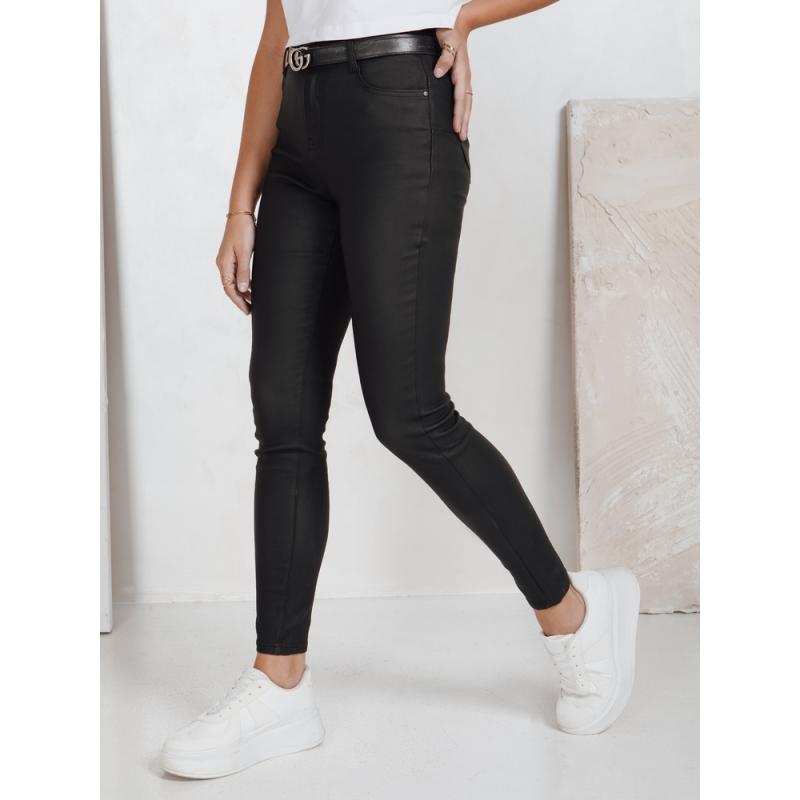 Női viaszos nadrág fekete