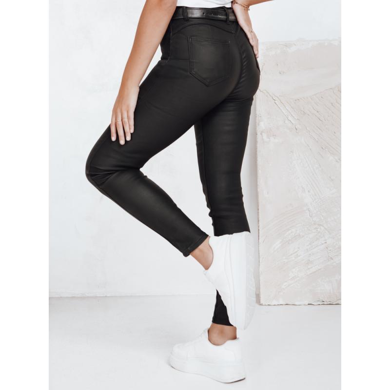 Női viaszos nadrág fekete