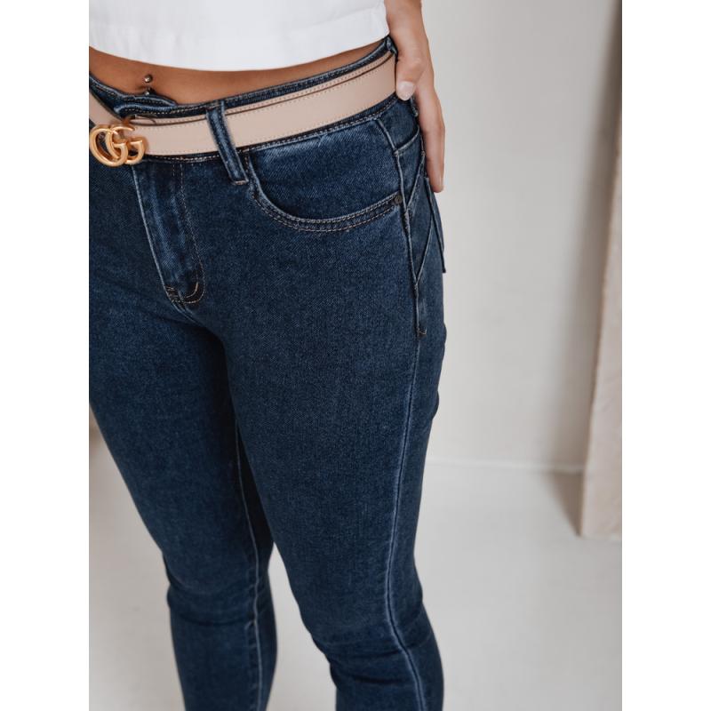 Dámské push up džíny tmavě modré