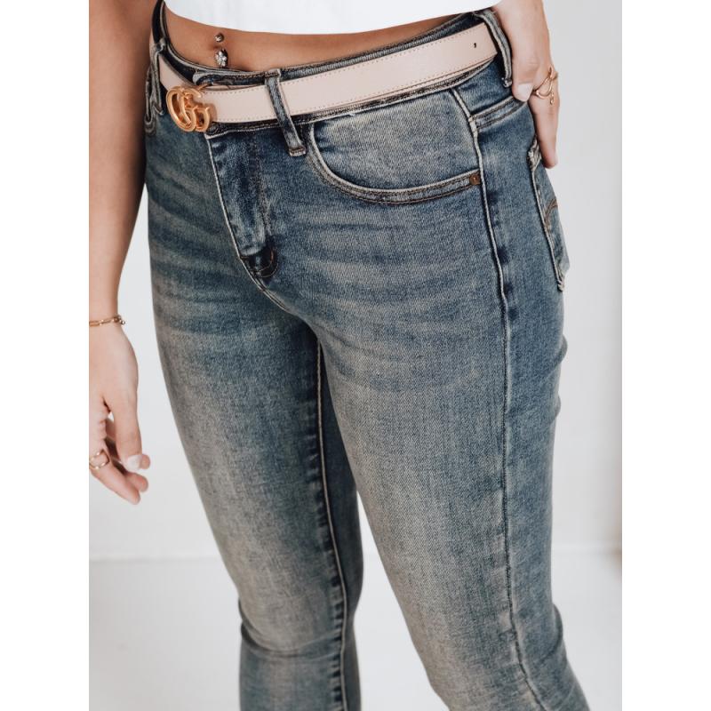 Női skinny farmer magas derékkal, kék