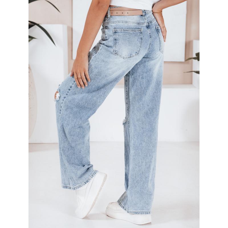 Női laza farmer, világoskék