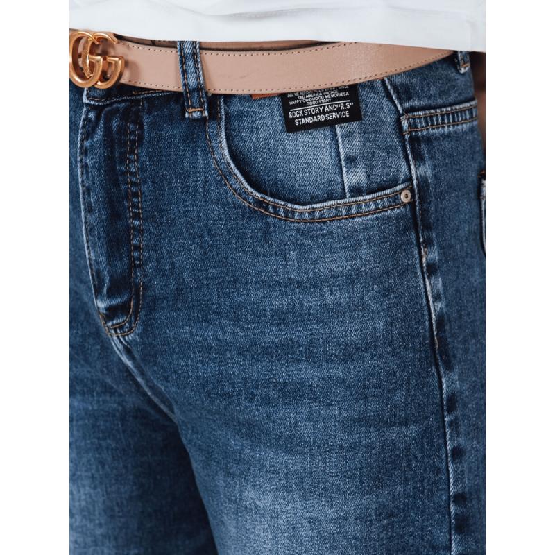 Női széles szárú farmer, kék