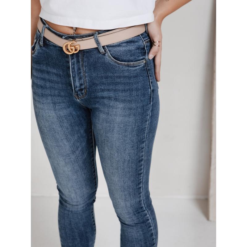 Női skinny farmer, kék