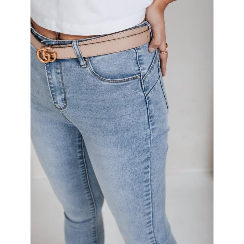 Dámské push up džíny světle modré